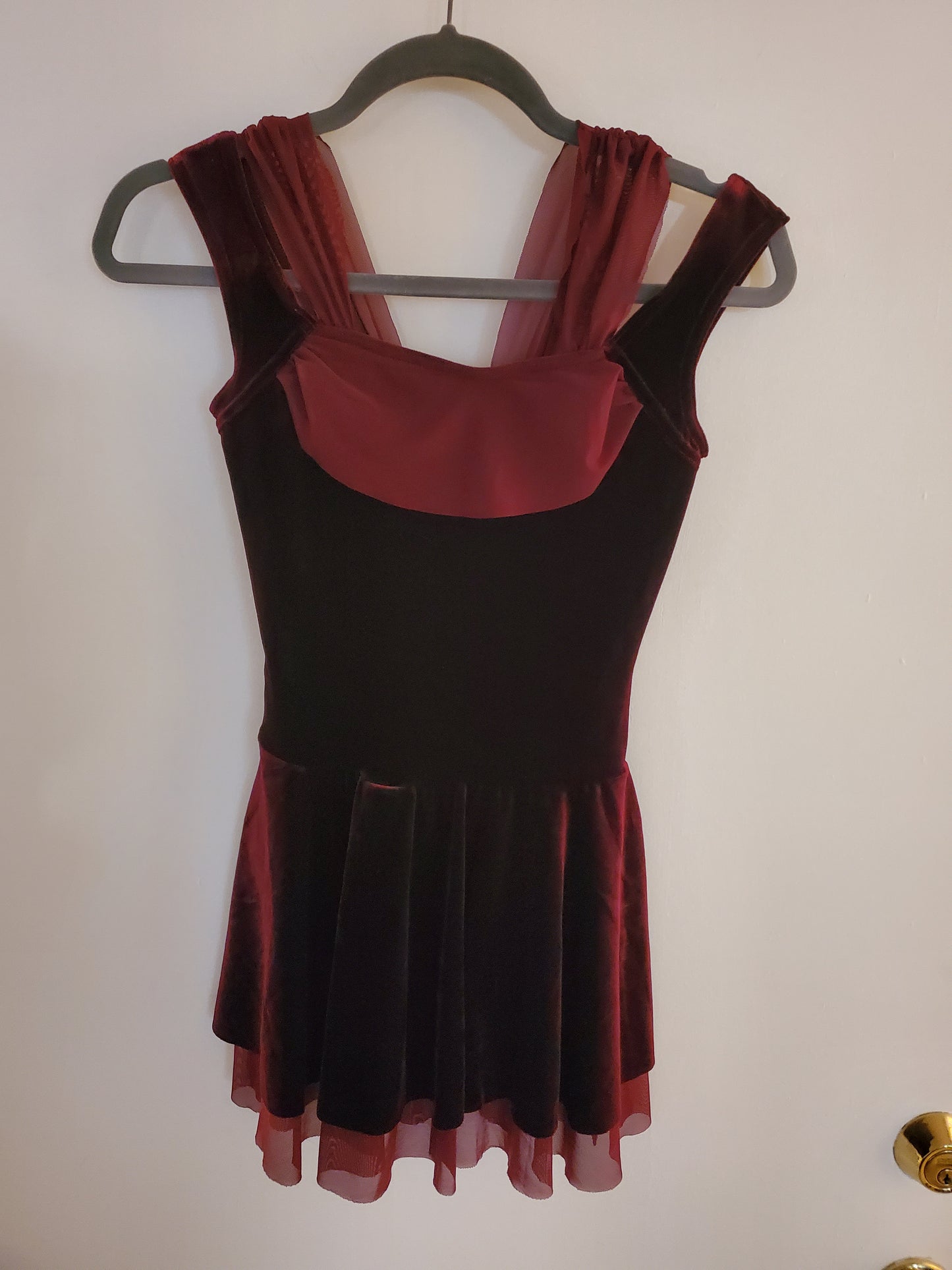 Burgundy Lyrical/Ballet/Contemporary Costume - Weissman sz XS Adult