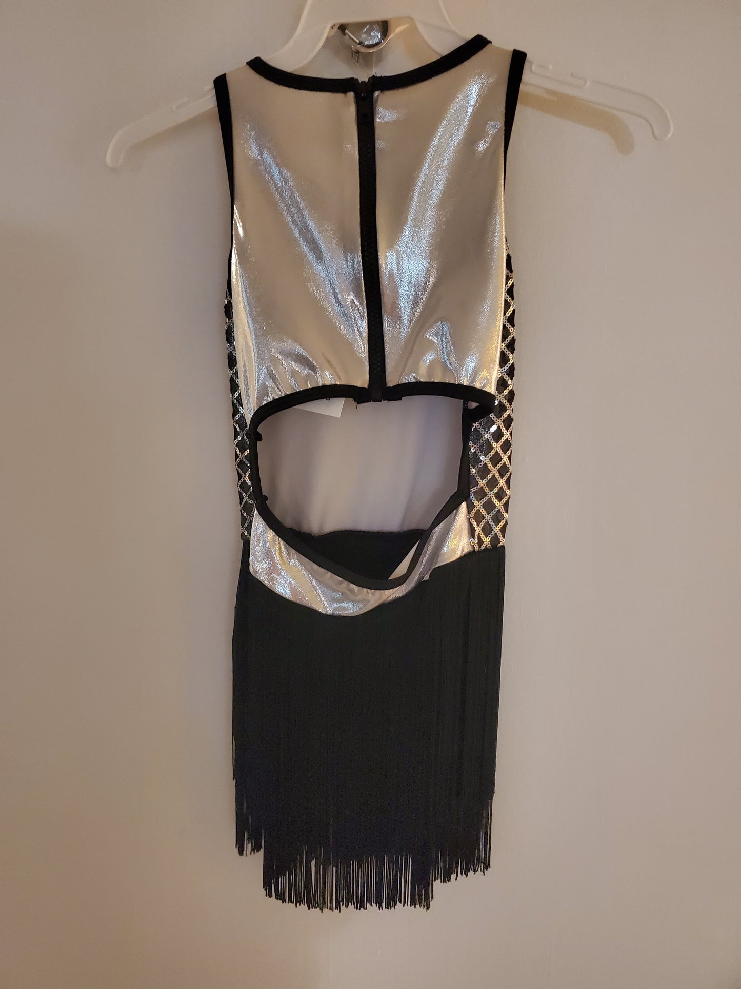 Silver/Black Sparkle Jazz/Musical Theater/Acro Costume - Curtain Call sz CME