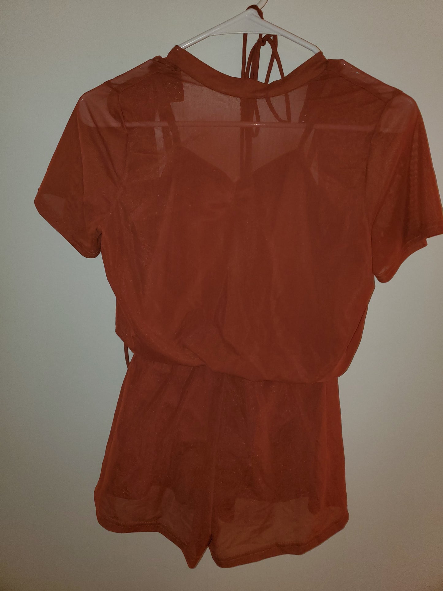 Orange-ish Romper Contemporary/Lyrical Costume - Balera sz LC
