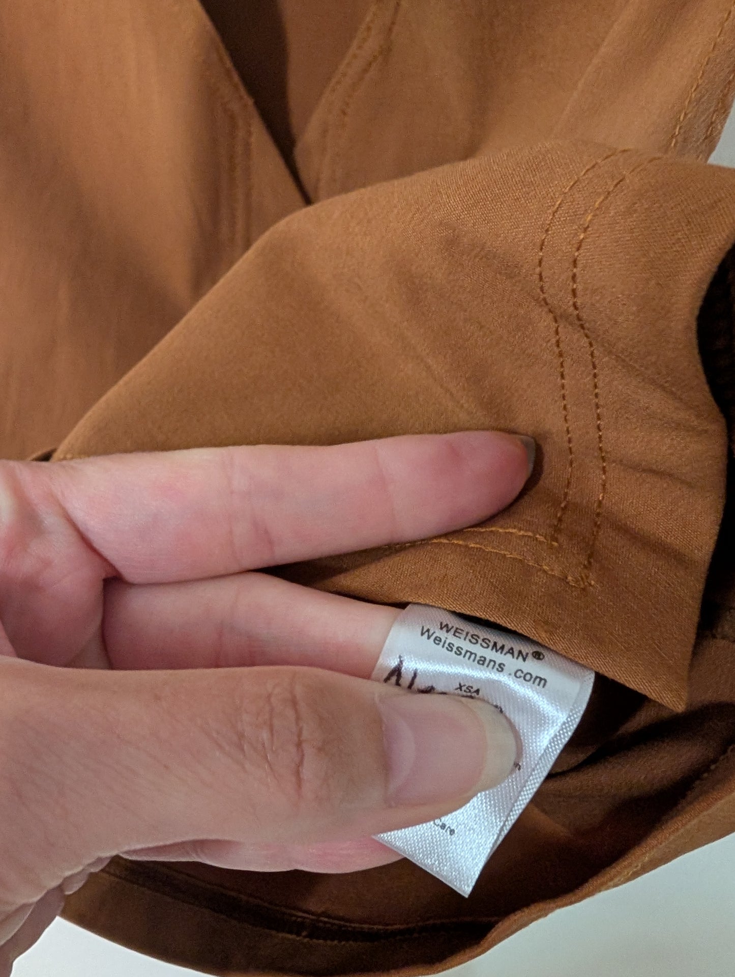 Light Brown Vest/Pants Contemporary/Tap/Modern Dance Costume - Weissman sz XSA