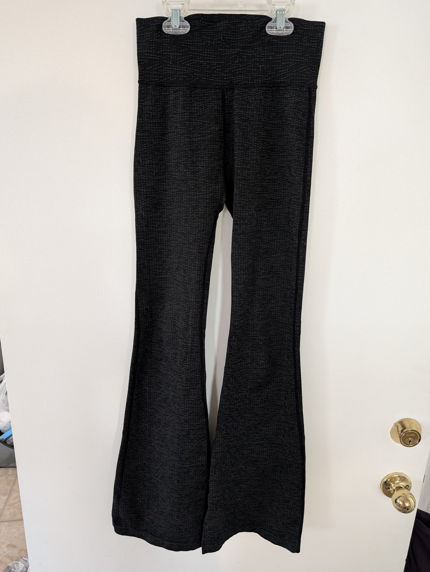 Joy Lab Textured Gray Flair Leggings with Slit - sz Adult S