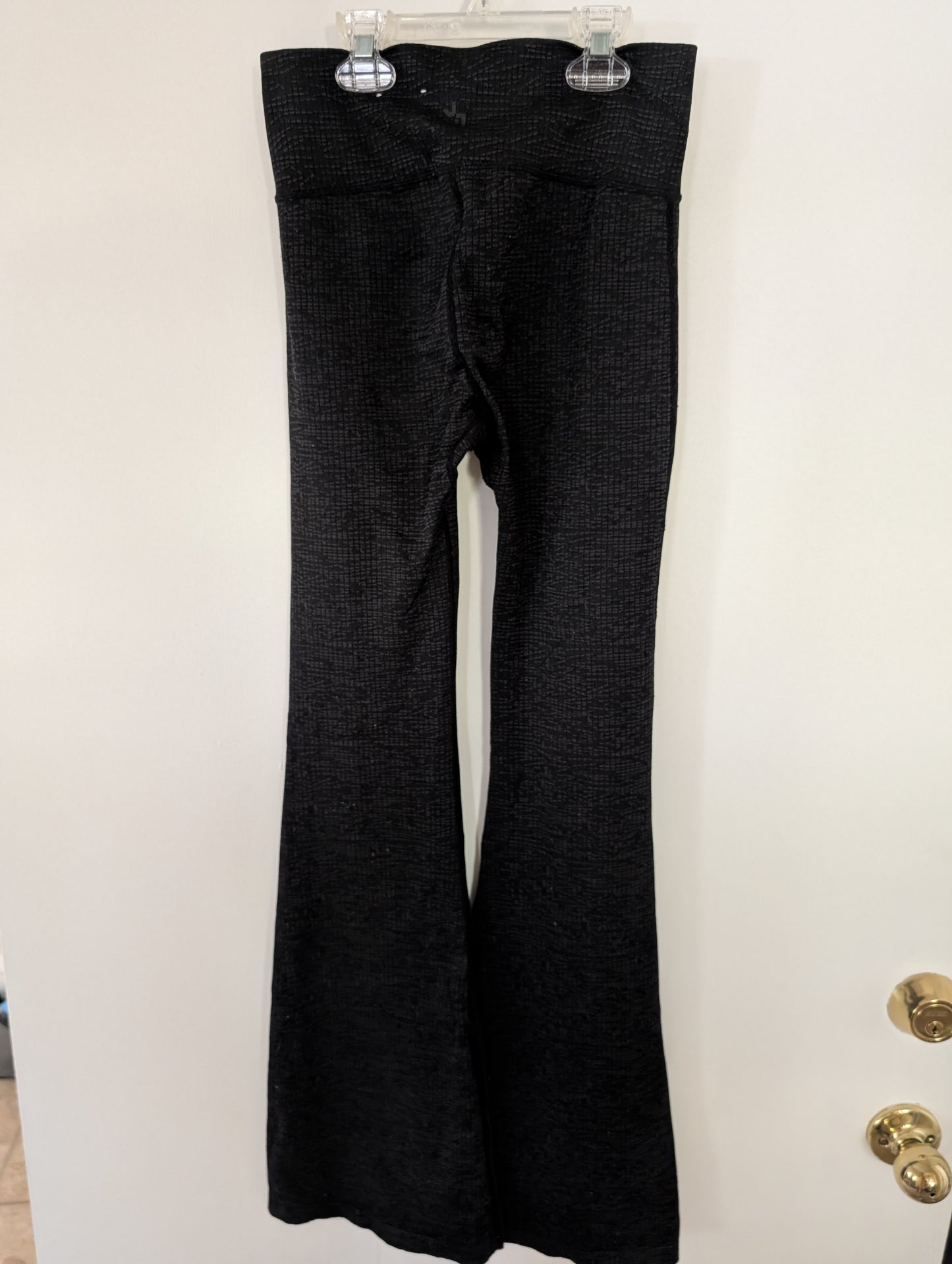 Joy Lab Textured Gray Flair Leggings with Slit - sz Adult S