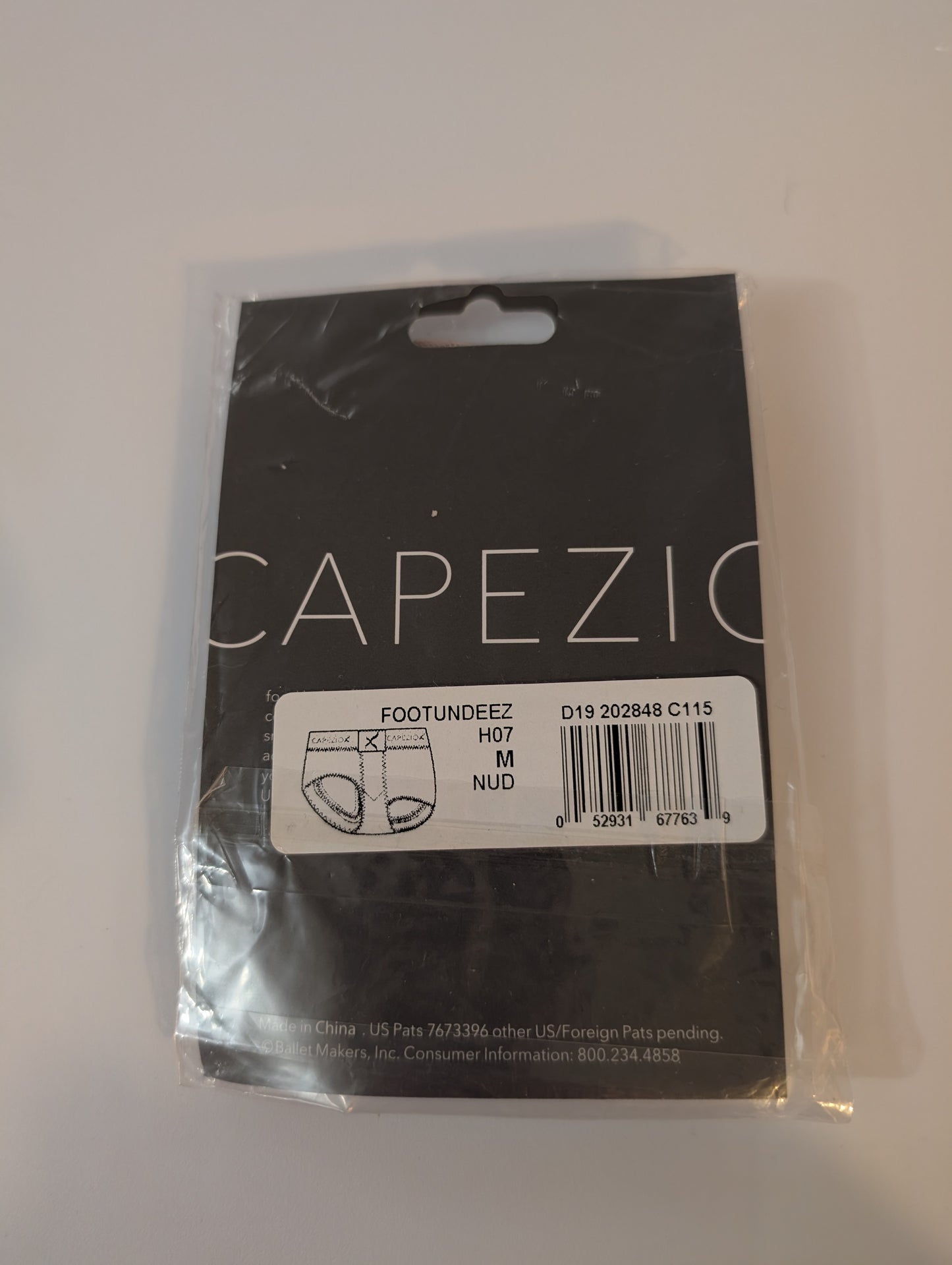 *NEW* Capezio H07 FootUndeez - Nude - sz M adult