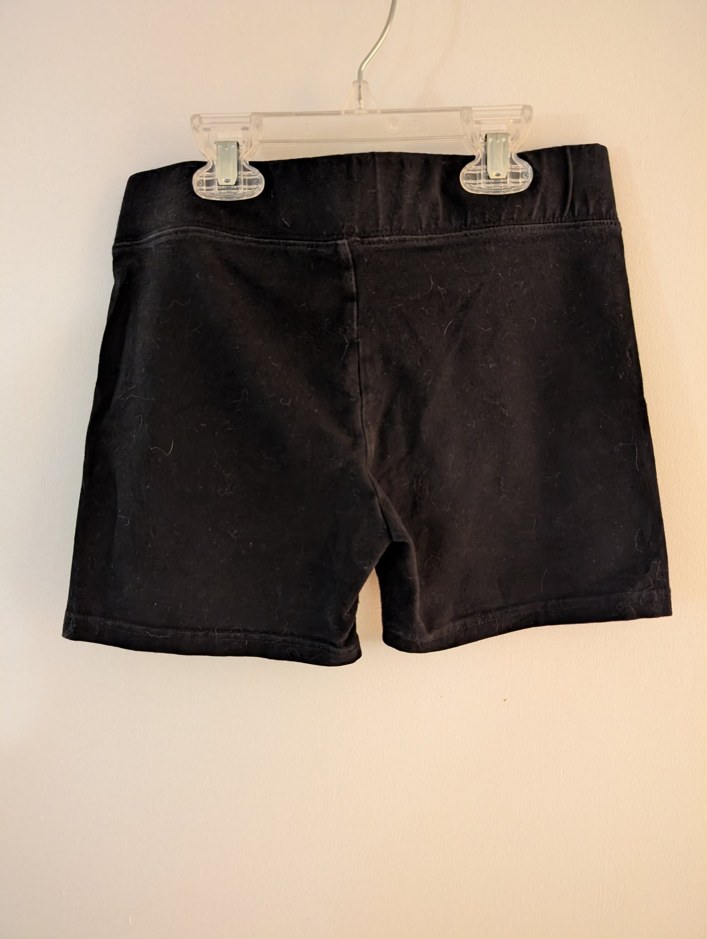 Black Fitted Shorts - Justice sz 16 girls