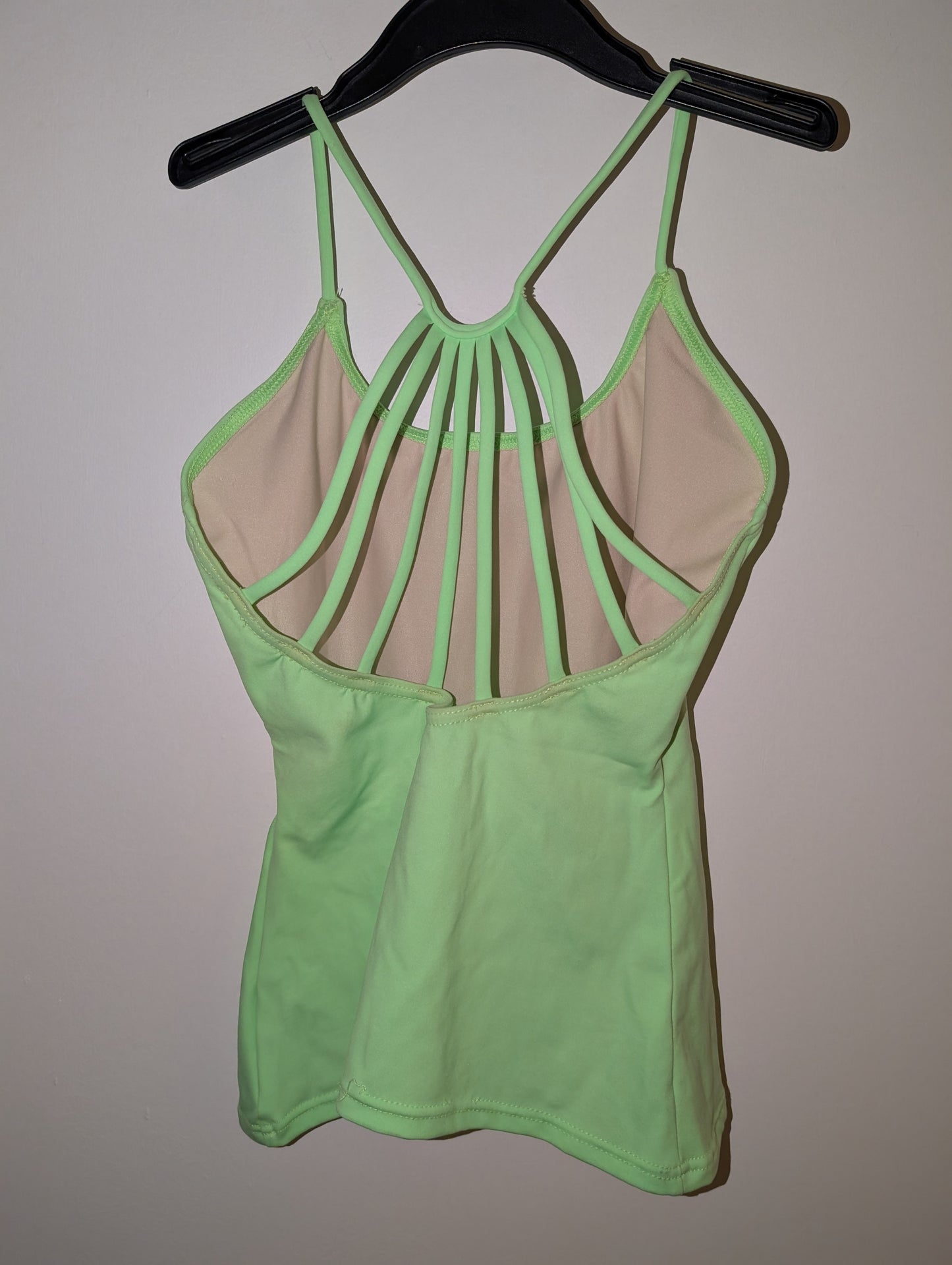 Mint Green Strappy Lined Dance Top - Capezio sz M