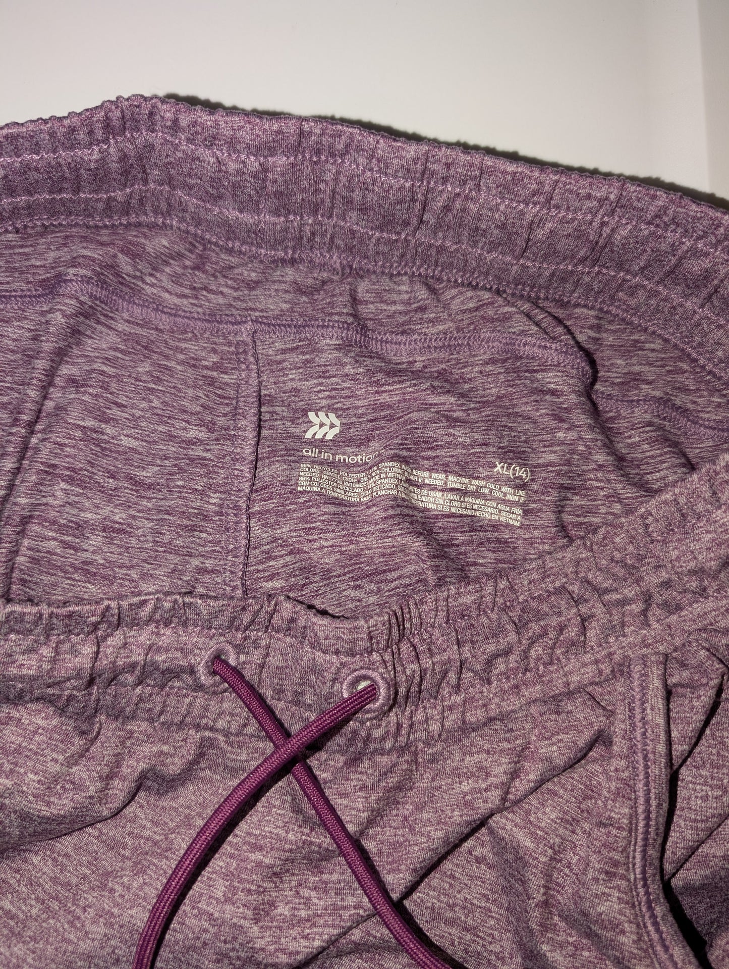 Purple Joggers/Warm-up Pants - All In Motion sz XL girls