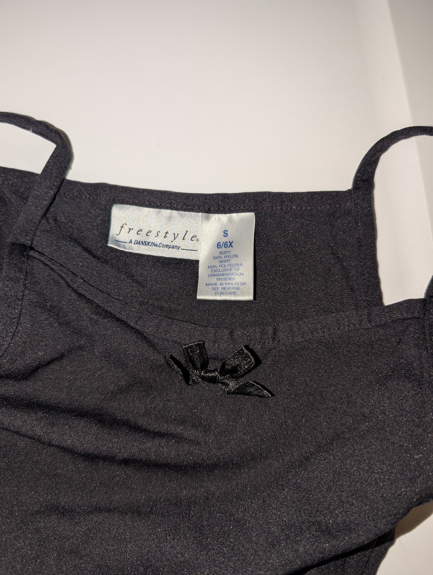 ***Test*** Black Leotard w Skirt - sz 6 girls