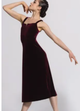 Burgundy Velvet Lyrical/Musical Theater/Ballet Costume - Weissman sz XSA