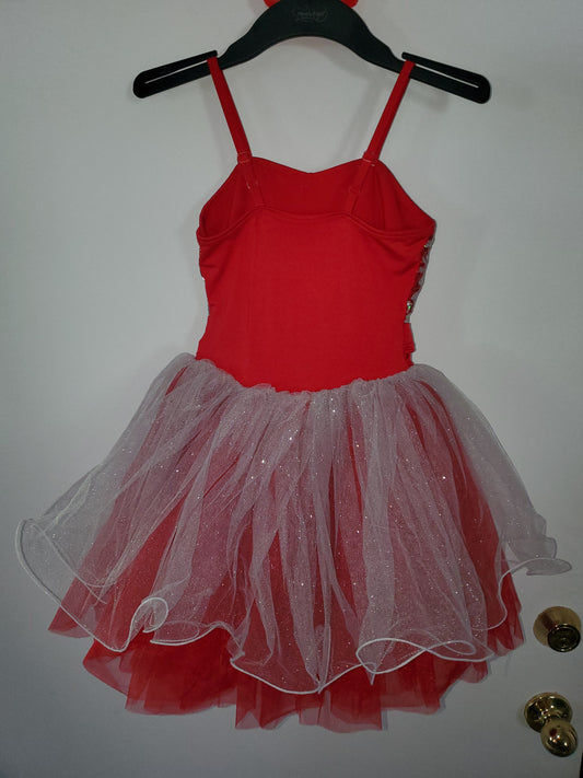 Red Sequin Ballet/Tap/Jazz Costume - A Wish Come True sz IMC