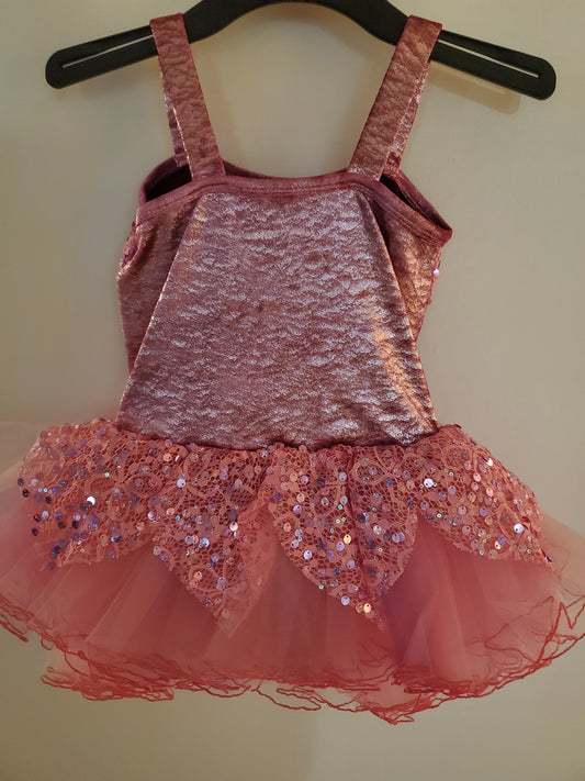 Pink Sequin/Velvet Ballet/Musical Theater Costume - A Wish Come True sz MC