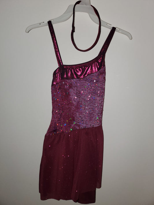 Deep Pink/Purple Sequin Lyrical Costume - A Wish Come True sz IMC