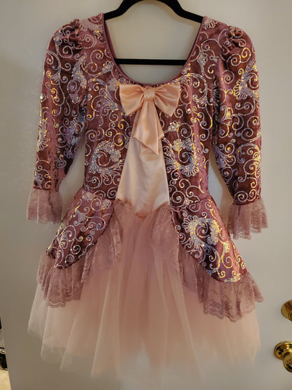 Pink/Silver Design Ballet/Musical Theater Costume - Revolution sz XLC