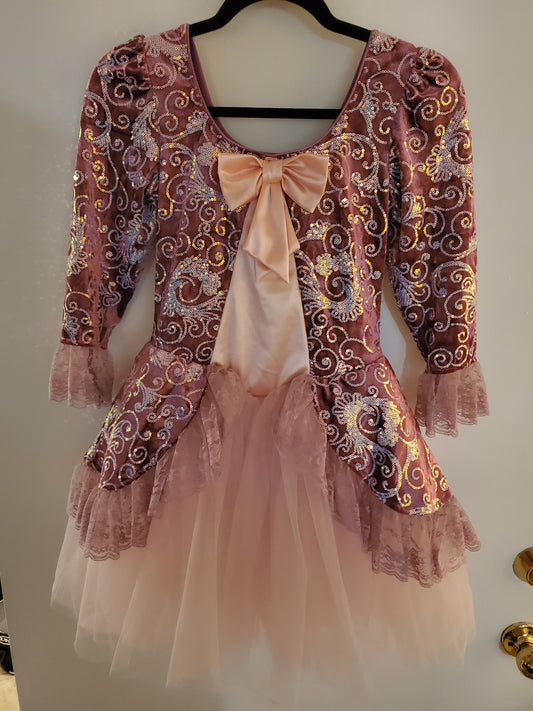 Pink/Silver Design Ballet/Musical Theater Costume - Revolution sz XLC