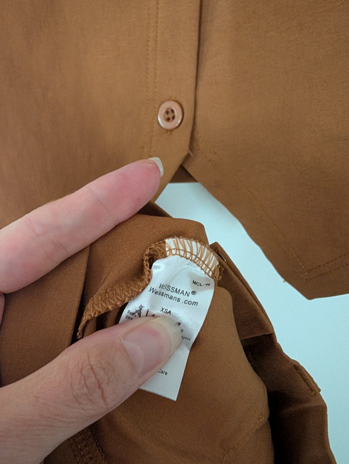 Light Brown Vest/Pants Contemporary/Tap/Modern Dance Costume - Weissman sz XSA