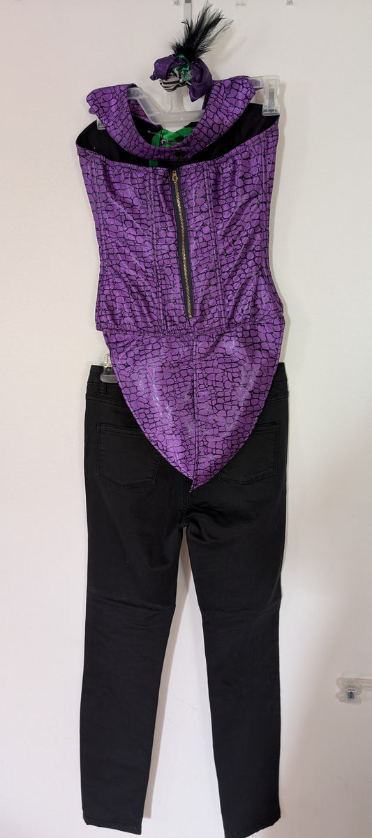Purple/Black Tailcoat Corset w/ Pants Hip Hop/Musical Theater/Tap Costume - Balera sz LC