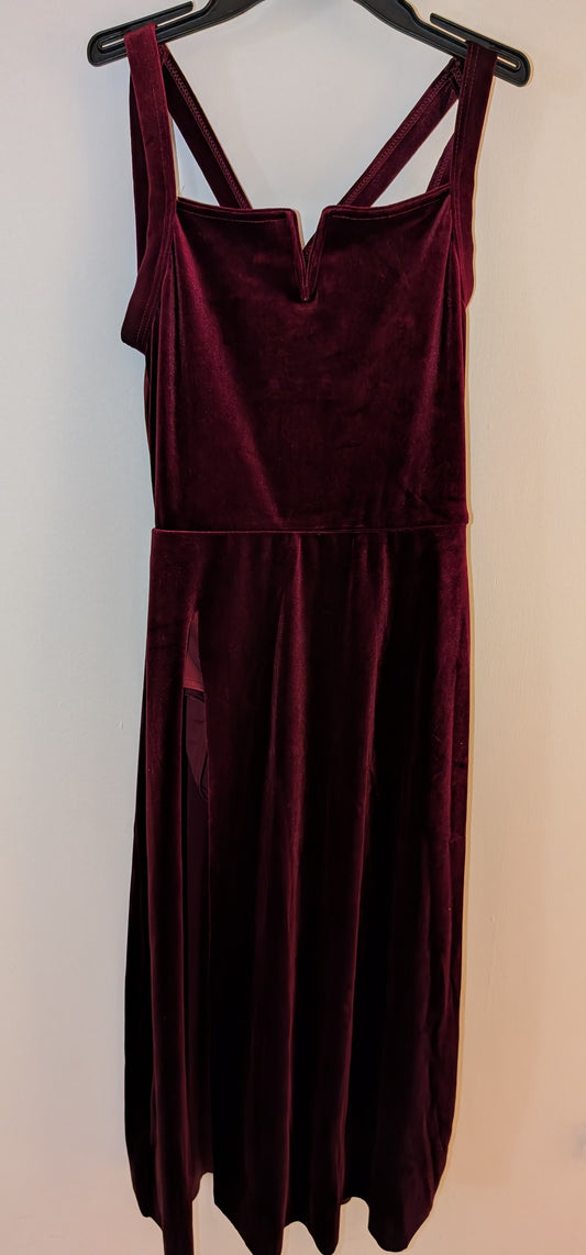 Burgundy Velvet Lyrical/Musical Theater/Ballet Costume - Weissman sz XSA