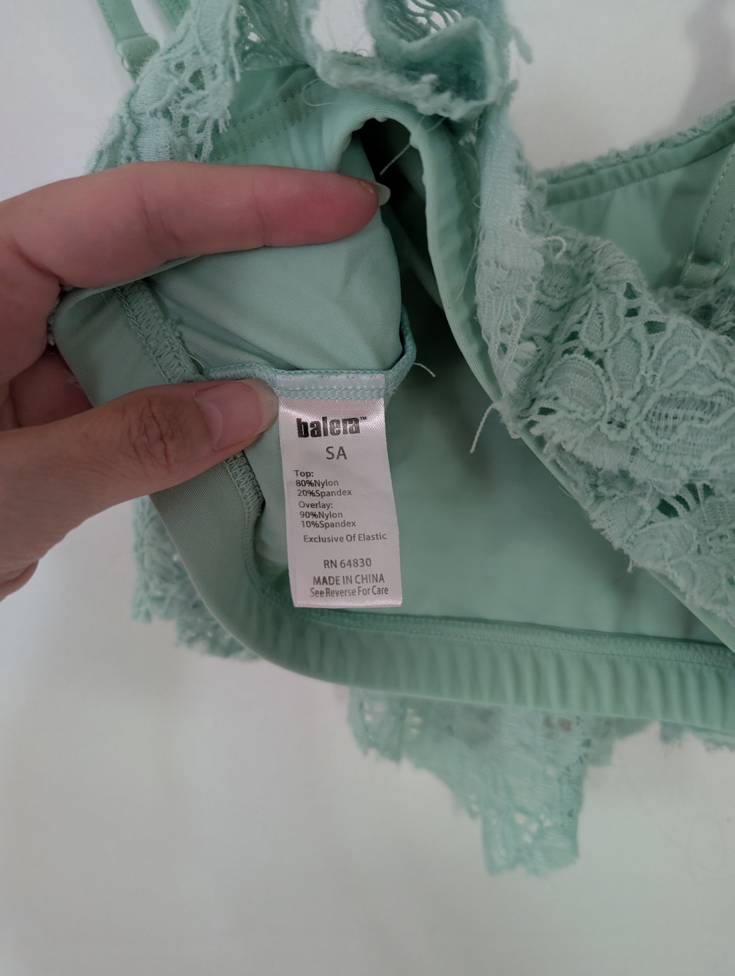 Mint Green Lace Dance Bra Top - balera sz SA