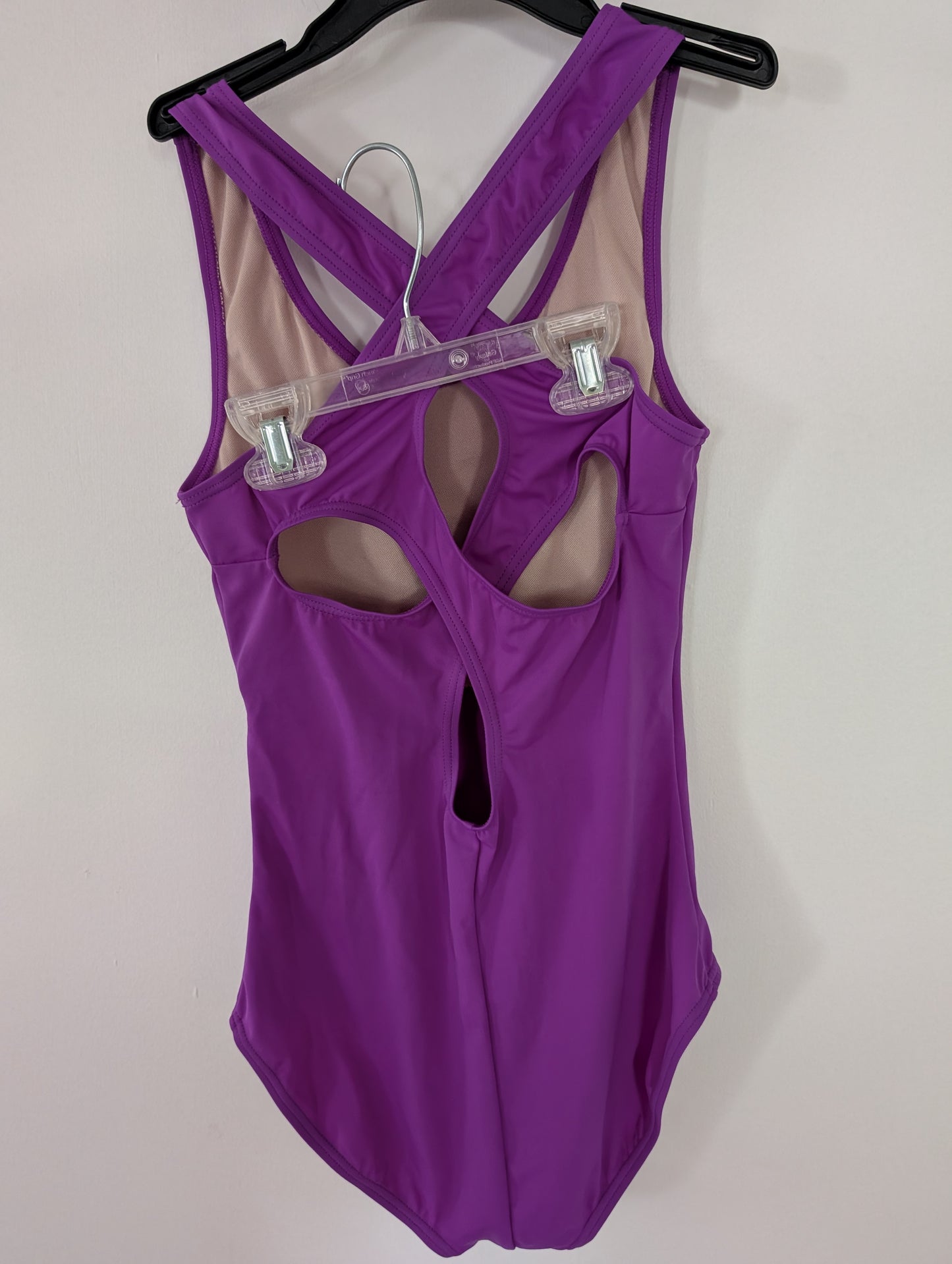 Purple Clover Cut Out Leotard - Balera sz SA