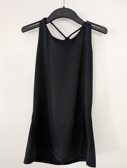 Black Tank Top with Fun Knot Straps - All in Motion sz 10/12 Girls