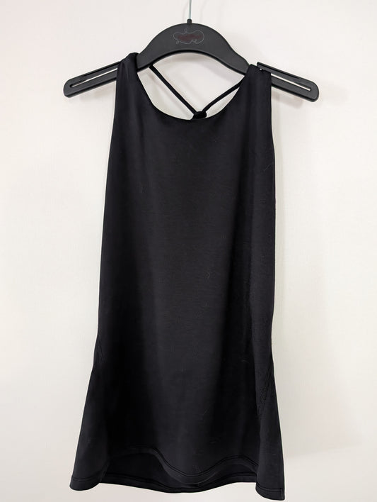 Black Tank Top with Fun Knot Straps - All in Motion sz 10/12 Girls