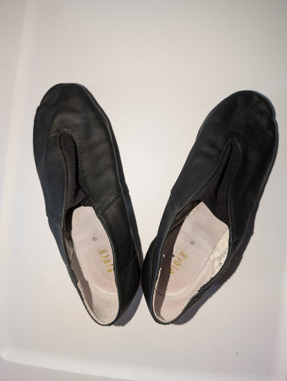Bloch Black Leather Jazz Shoes - women's sz 6