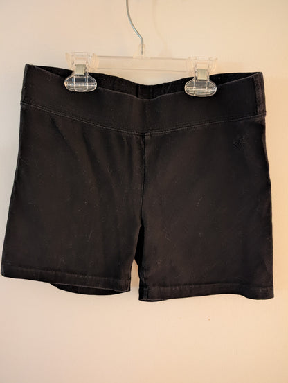 Black Fitted Shorts - Justice sz 16 girls