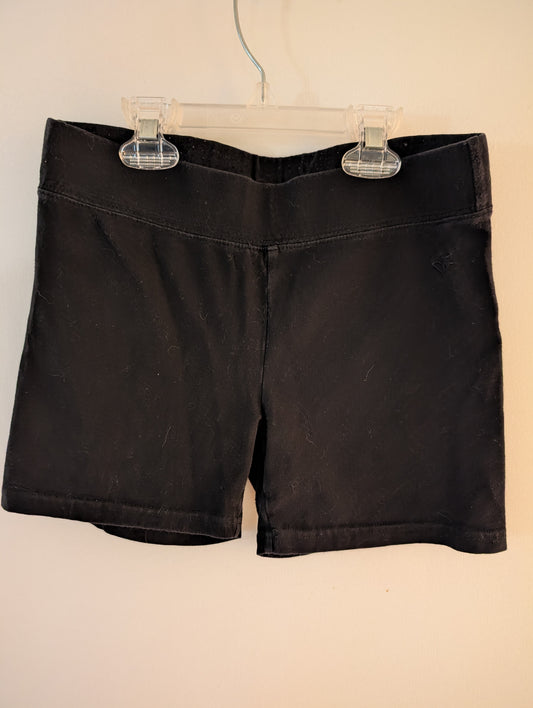 Black Fitted Shorts - Justice sz 16 girls