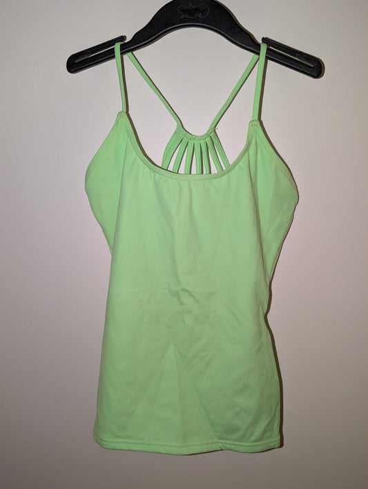 Mint Green Strappy Lined Dance Top - Capezio sz M