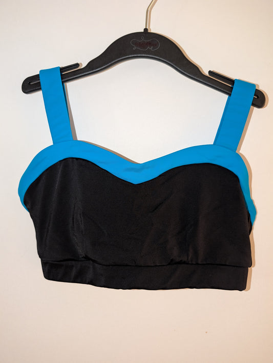 Blue/Black Dance Bra Top - balera sz SA