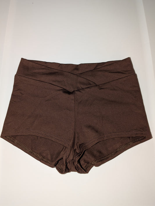 Brown Dance Shorts - sz Medium Child