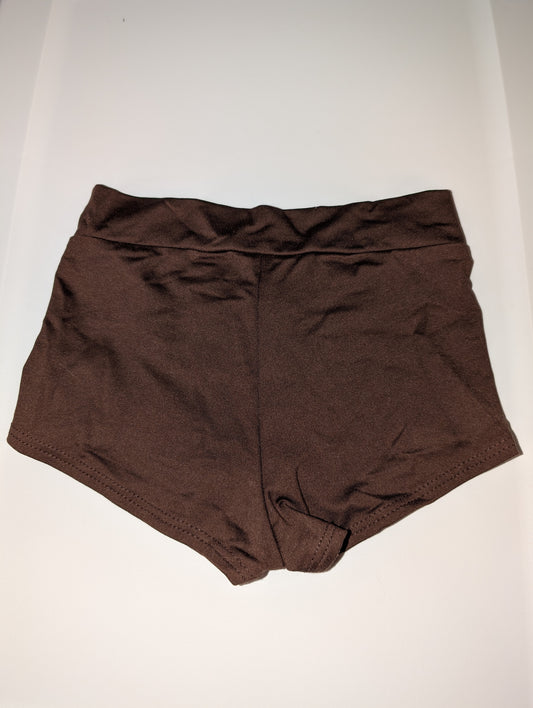 Brown Dance Shorts - sz Medium Child