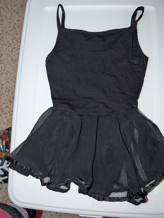 ***Test*** Black Leotard w Skirt - sz 6 girls