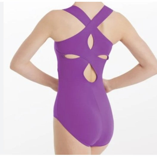 Purple Clover Cut Out Leotard - Balera sz SA