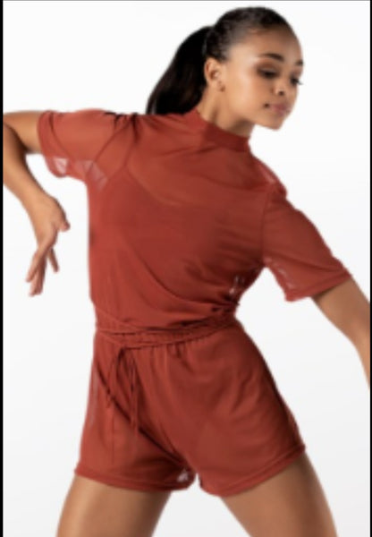 Orange-ish Romper Contemporary/Lyrical Costume - Balera sz LC